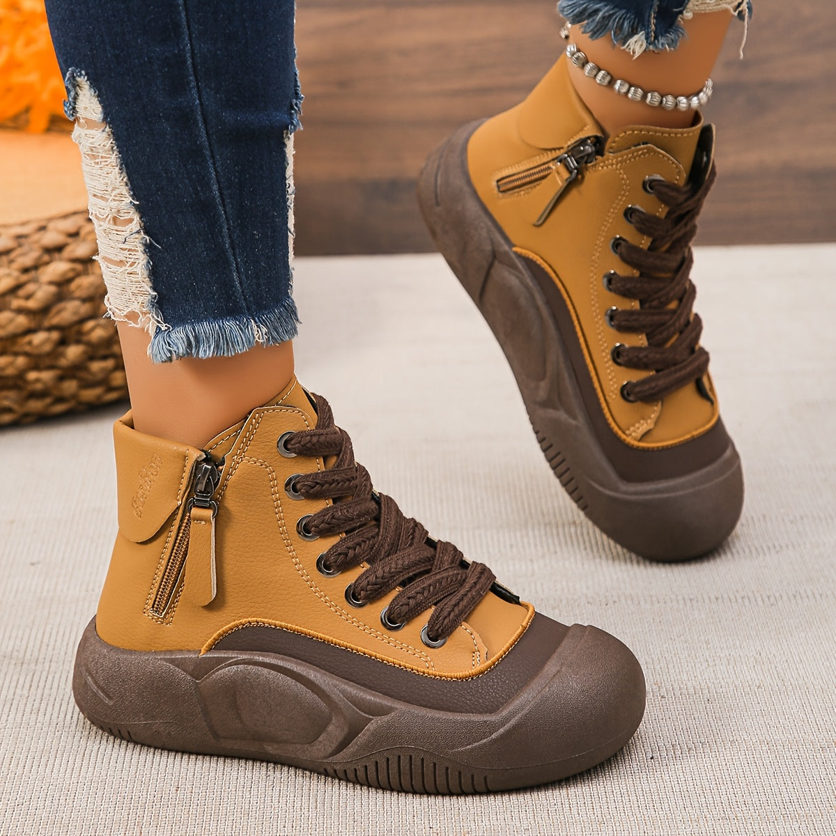 Women's Thick Sole Heightening Trendy Shoes for Spring