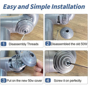 Replacement Vacuum Wheel Kit for V6 V7 V8 V10 V11 V12 Models Durable Plastic