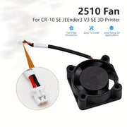 3D Printer Dual Ball Axial Fan 2510 24V for CR10-SE Ender3 V3 SE Cooling Fast Heat Dissipation