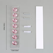 Акриловая настенная органайзер для украшений с 7 крючками для ожерелий и аксессуаров