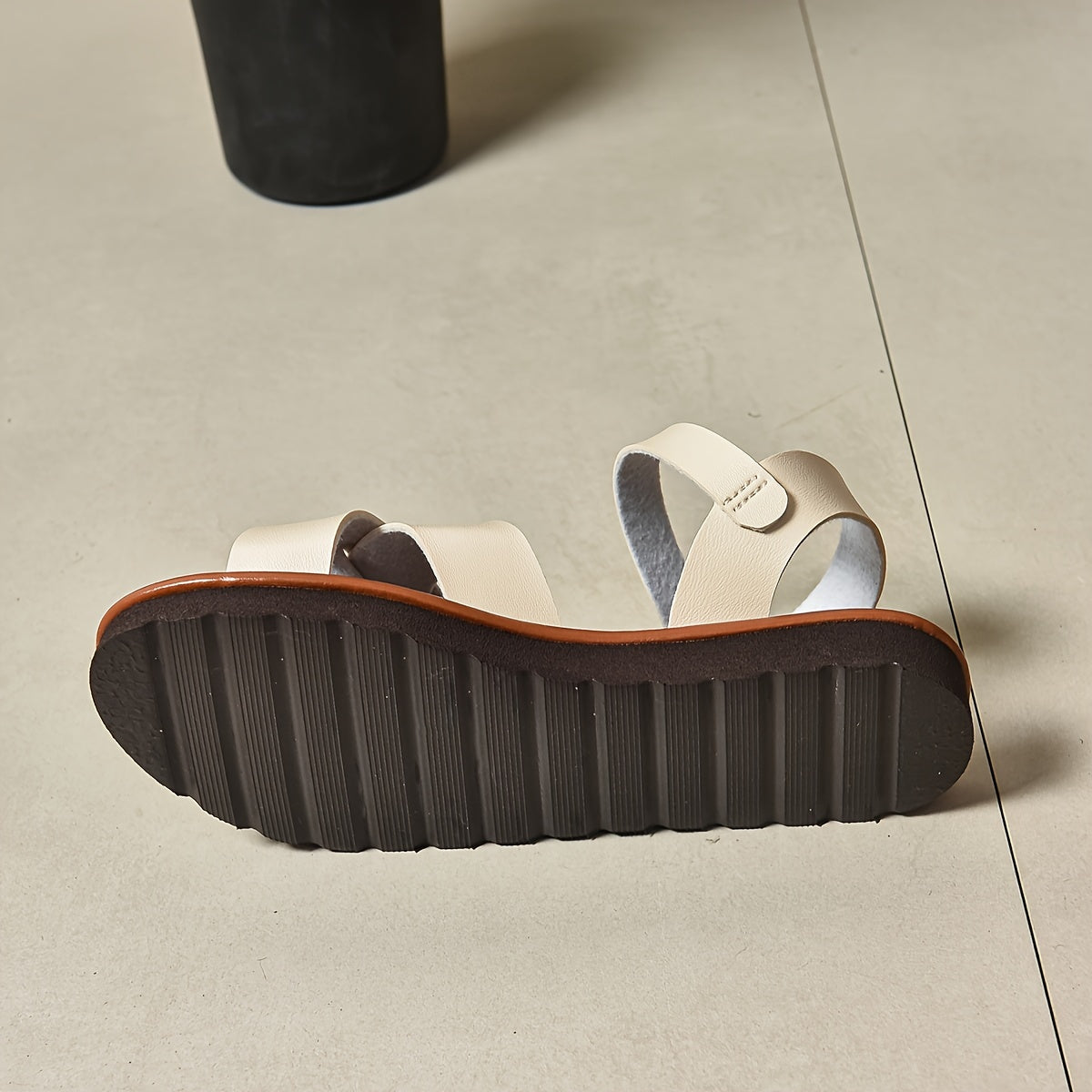 Women’s Roman Sandals Synthetic Open-Toe Casual Beach Shoes