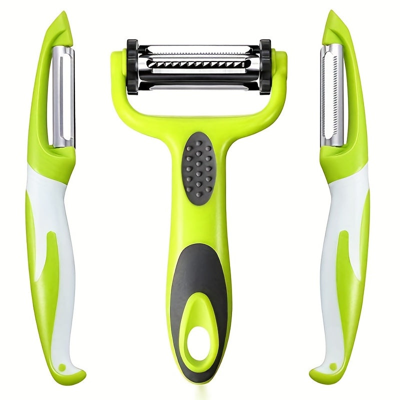 3 ta oshxona asbobi to'plami: qobuq, maydalagich, sabzavot kesgich, meva va sabzavotlar uchun