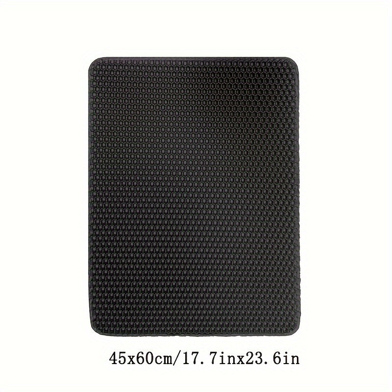 Double Layer EVA Cat Litter Mat Non-Slip Waterproof Large