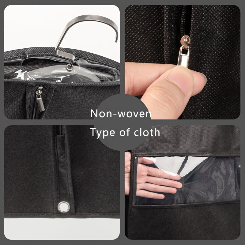 Lightweight Transparent Garment Bag for Travel and Storage with Zipper Closure
