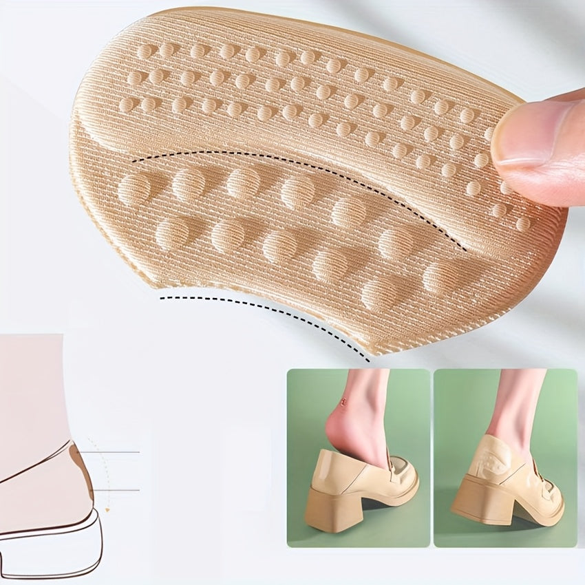 Self-Adhesive Heel Cushions for Shoes Beige Black Brown Blister Inserts