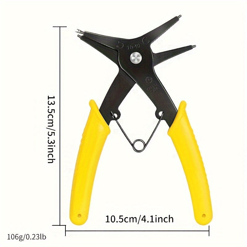 Steel Dual-Purpose Snap Ring Pliers for DIY and Professional Repairs