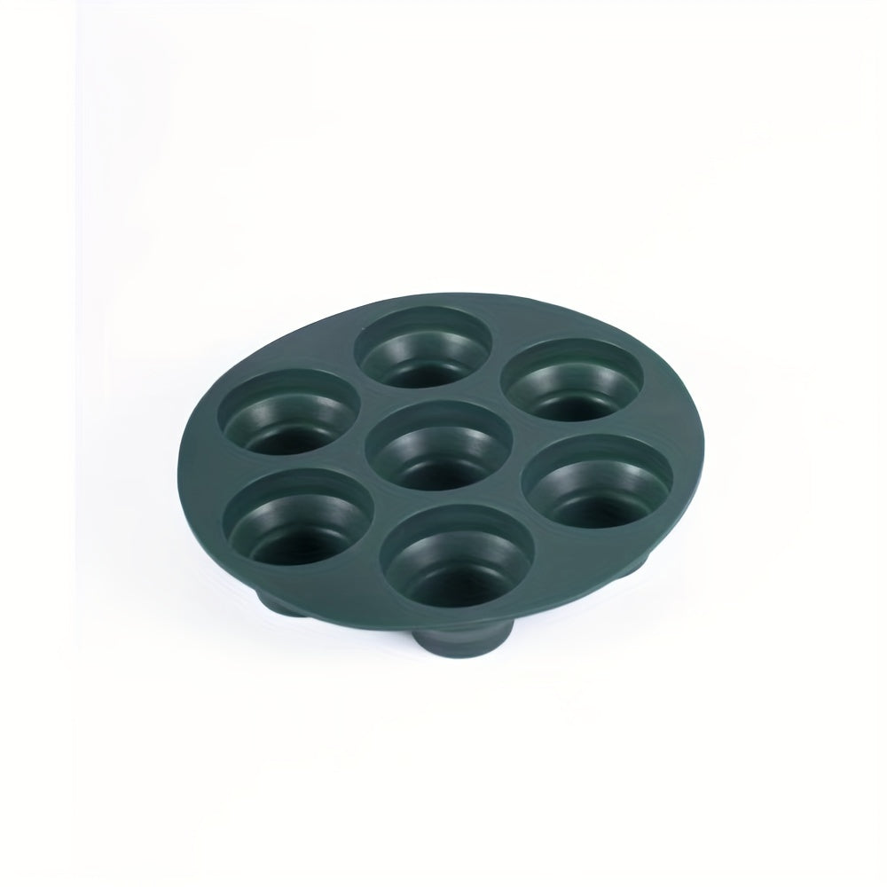 Air Fryer Cake Pan with 7 Cavity Silicone Muffin Mold, 17.98cm Baking Accessory