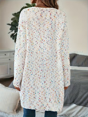 Plus Size Women's Warm Open Front Halter Neck Cardigan Sweater