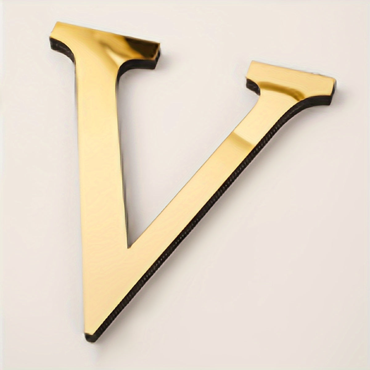 3D Acrylic Mirror Wall Decals Alphabet Stickers Gold Silver Self-Adhesive Modern Home Decor