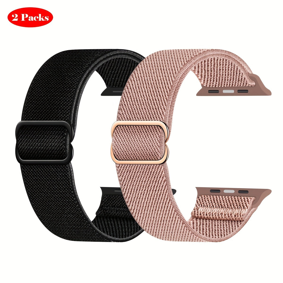 Stretchy Nylon Solo Loop Bands for Apple Watch Ultra 2 and Series 9/8/7/6/5/4/3/2/1 SE Men Women