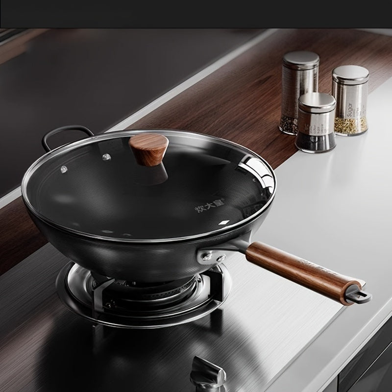 COOKER KING Ultra-Iron Wok ni taqdim etamiz: 24 soatlik zanglamas davolash, sog'lom nol qoplama va gaz pechlari bilan moslik - endi 27.94 sm, 30.48 sm, 33.02 sm va 38.1 sm o'lchamlarida, kuzda pishirish uchun mukammal.