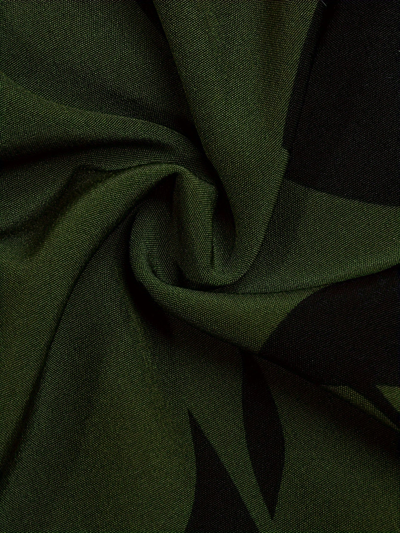 Plus Size V-Neck Dress with Puff Sleeves Pleated Fit and Flare All-Season