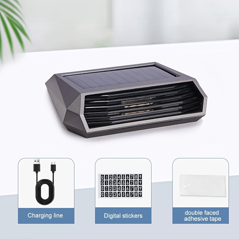 Solar-Powered Car Air Purifier with Motion Sensor Auto Shut-Off No Consumables