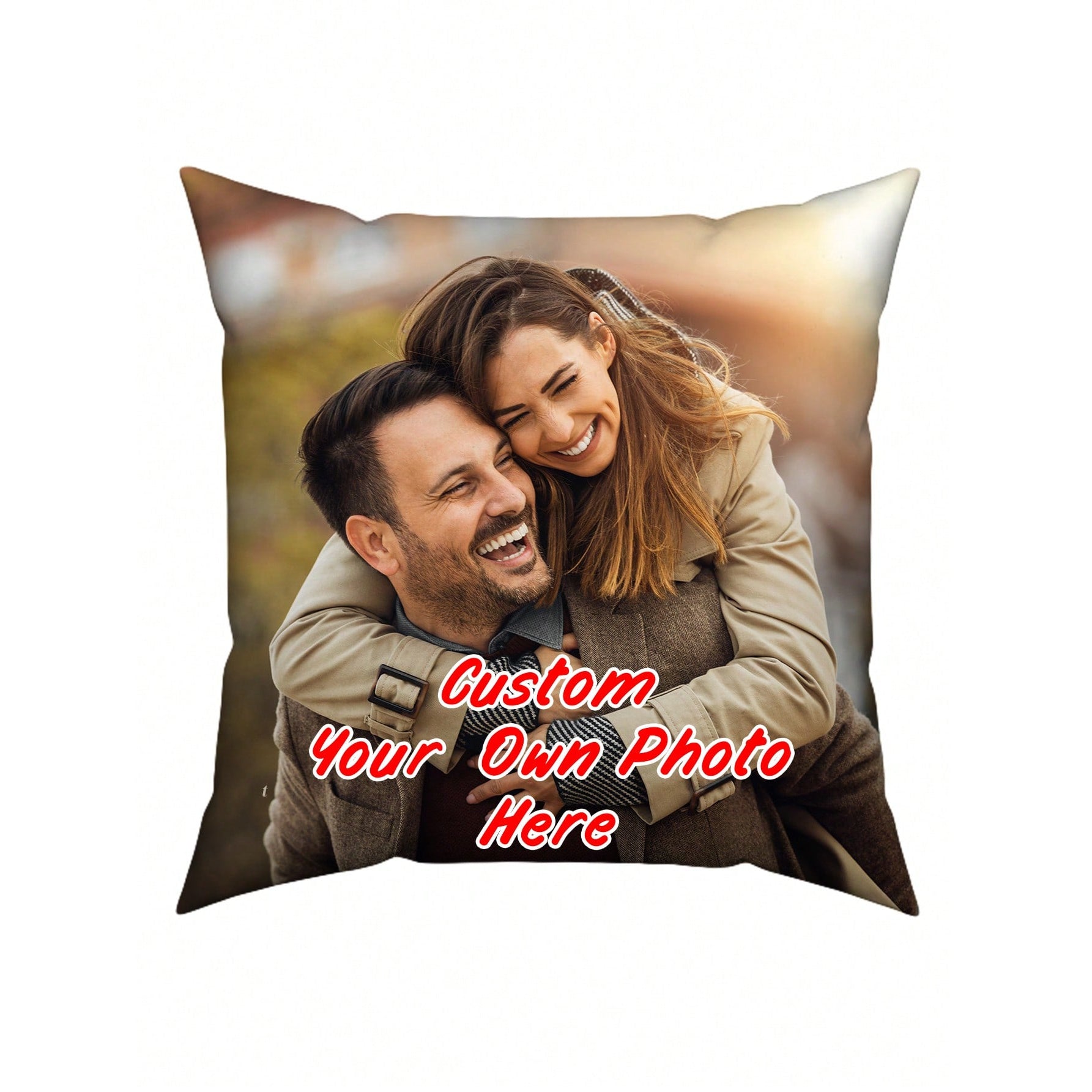Personalized Couple Pillowcase Soft Polyester Blend Gift for Mother's Day