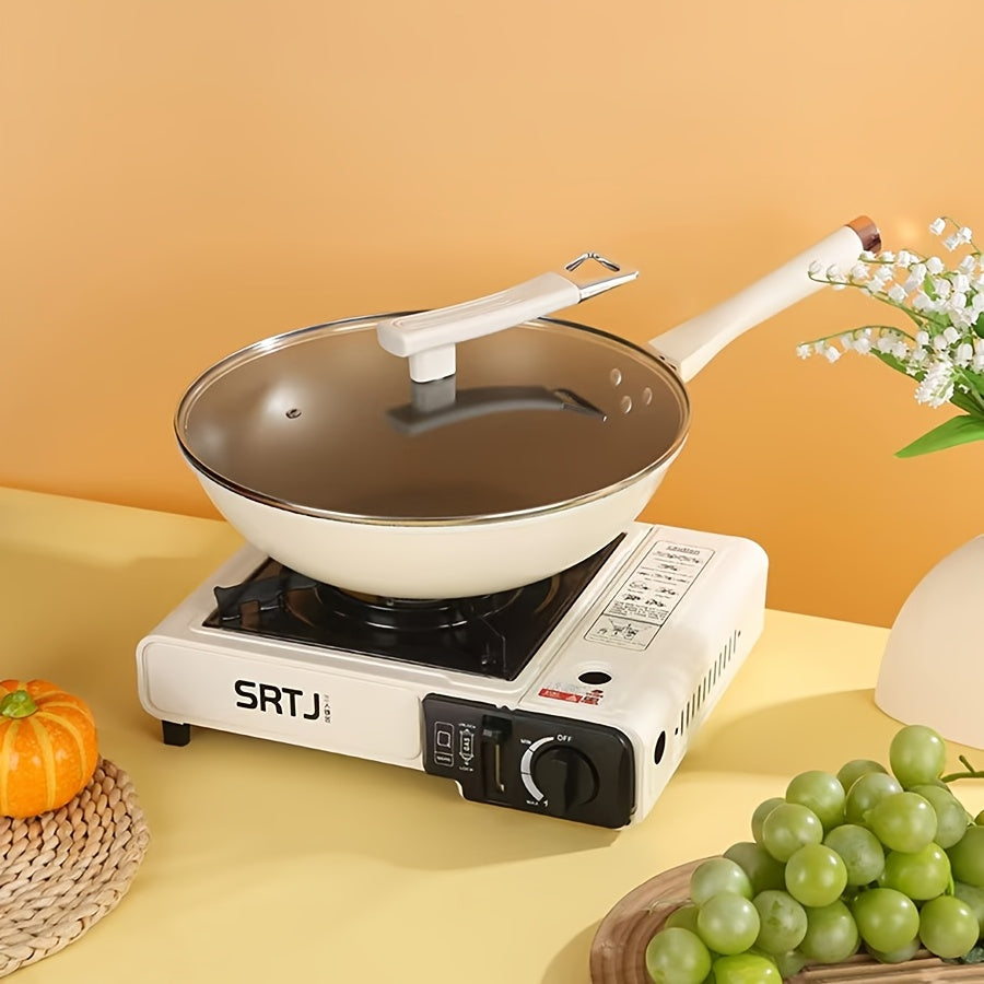 1 dona ko'p maqsadli yopishqoq temir qozon, sakkizburchak shaklida va tekis pastki bilan, induksiya va gaz pechlarida oson pishirish uchun mukammal. Uyda foydalanish uchun ideal va internetda mashhur.