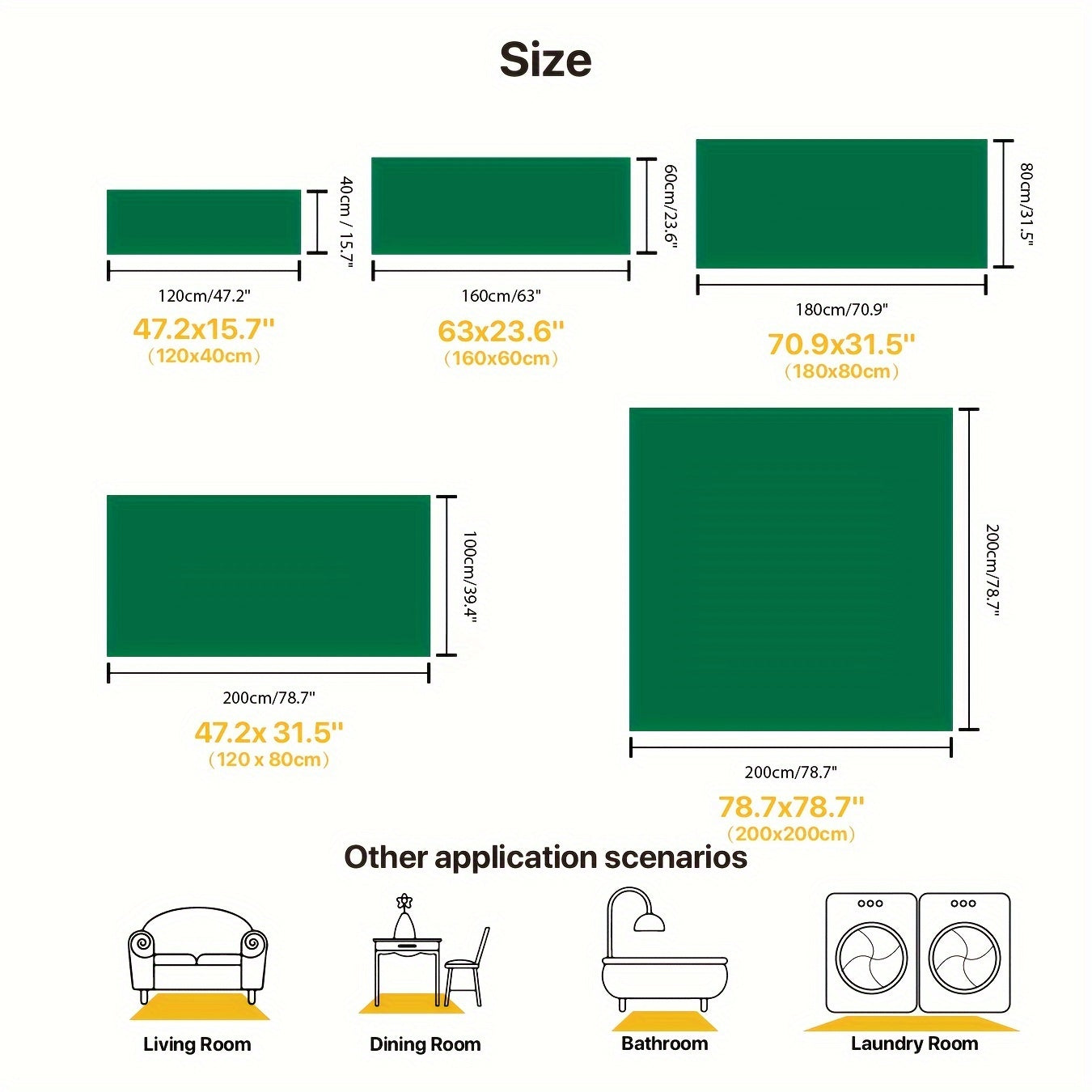 Soft Fluffy Shag Area Rug for Living Room and Bedroom Non-Slip Machine Washable