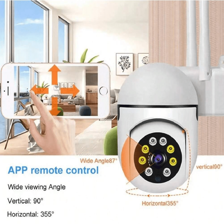 1080P HD Wireless WiFi Security Camera with 2-Way Audio Motion Detection Night Vision Panoramic View
