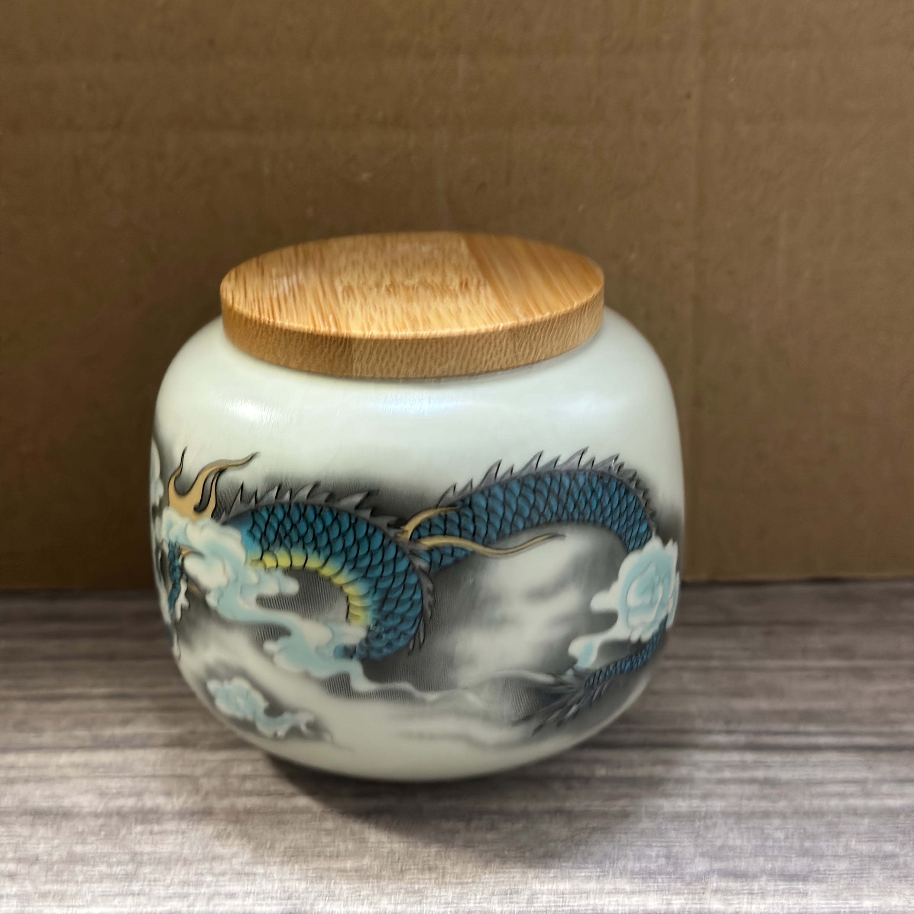 Ceramic Tea Storage Container for Loose Leaf Tea and Coffee Beans Kitchen Organizer