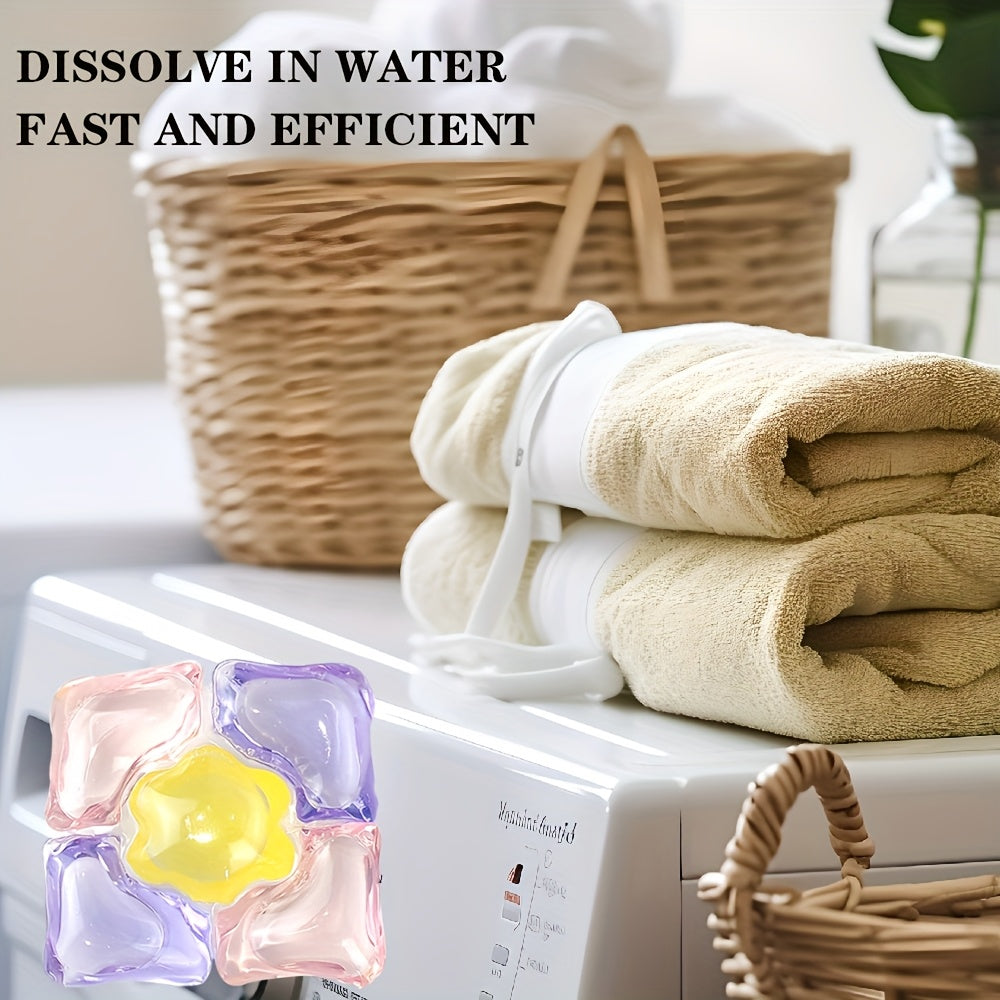 30 Pieces Five-in-One Laundry Gel Softener Detergent Deep Cleaning Fragrance