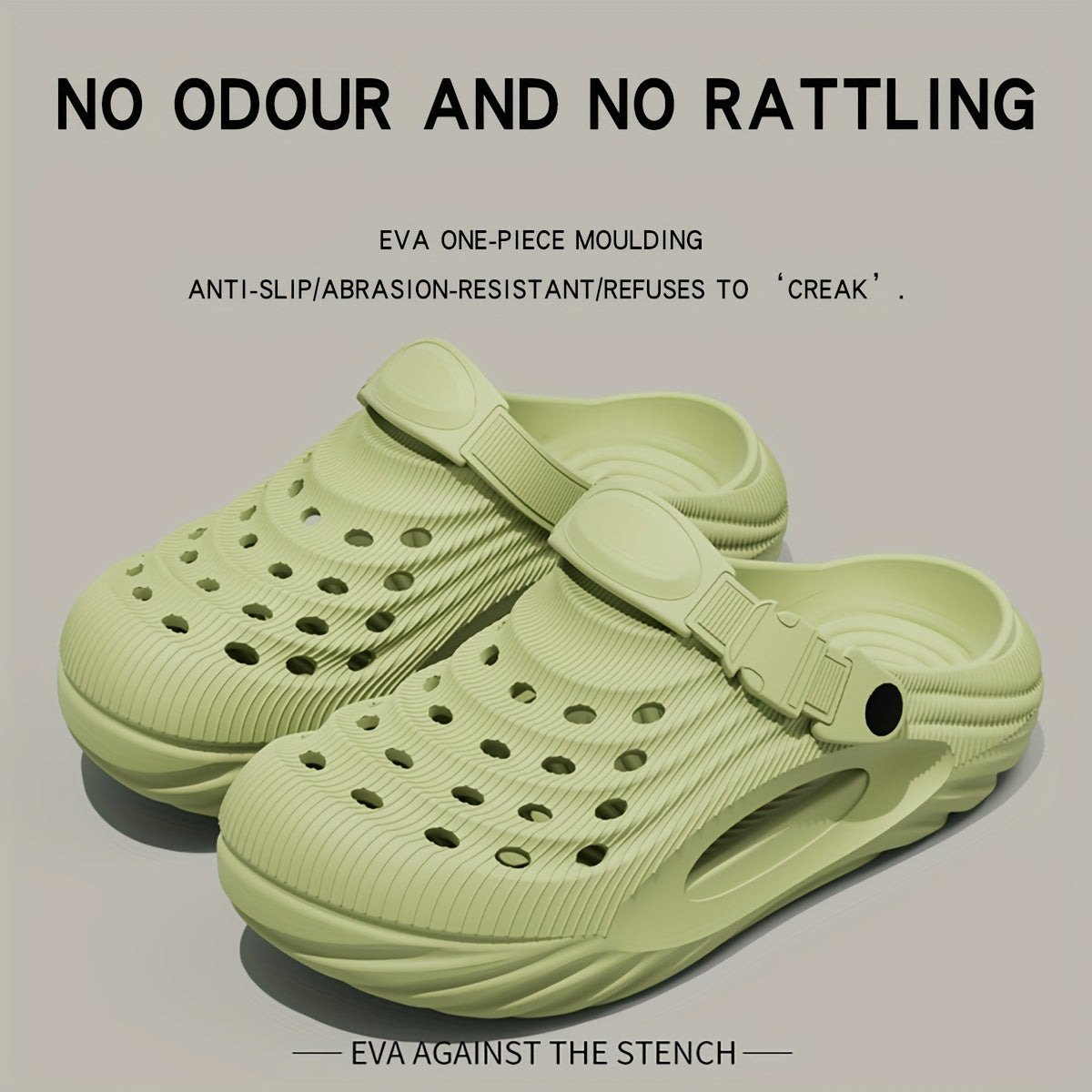 Unisex Summer Outdoor Sports Shoes EVA Solid Color Comfortable Garden Beach Street