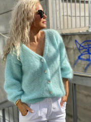 Plus Size Women's Knit Sweater Cardigan Open Front V-Neck Casual Formal