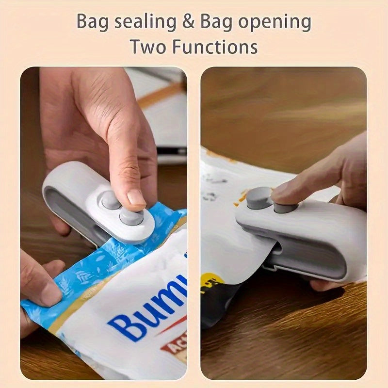 Mini Bag Sealer with Cutter Magnetic Suction Rechargeable Handheld Food Seal Machine
