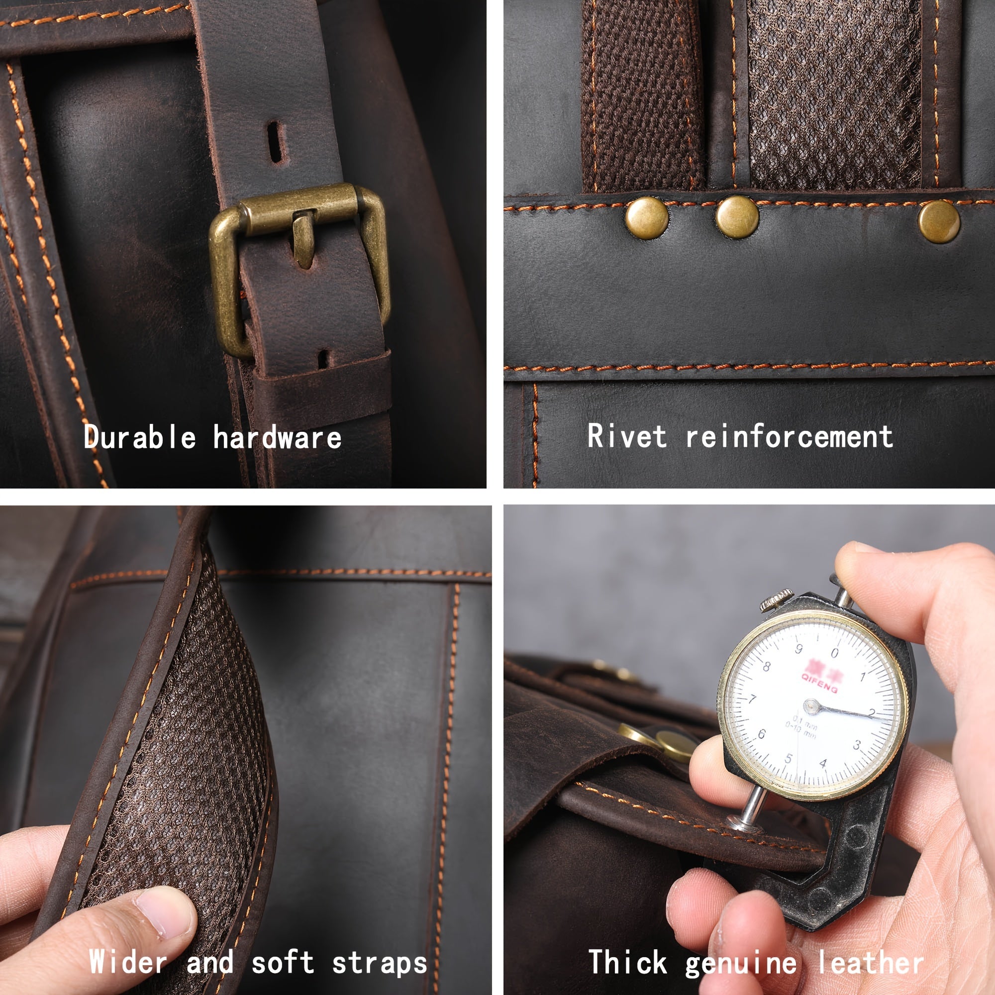 Vintage charm bilan erkaklar uchun charm sumka, retro uslubdagi noutbuk sumkasi, sozlanadigan kamarlar bilan