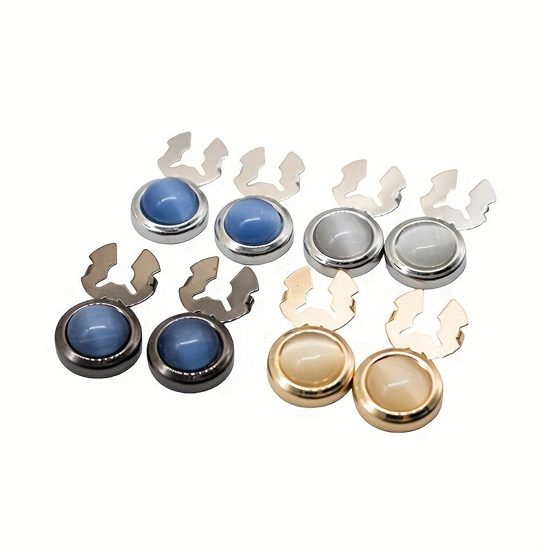 gemelos de plata unisex elegantes accesorios de moda para hombres y mujeres