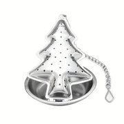 Christmas Tree Stainless Steel Tea Infuser Loose Leaf Tea Strainer with Chain