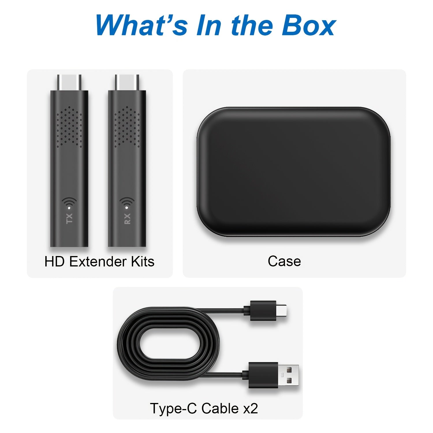 Wireless HDMI Transmitter and Receiver 1080P 60Hz Streaming up to 30m Plug and Play