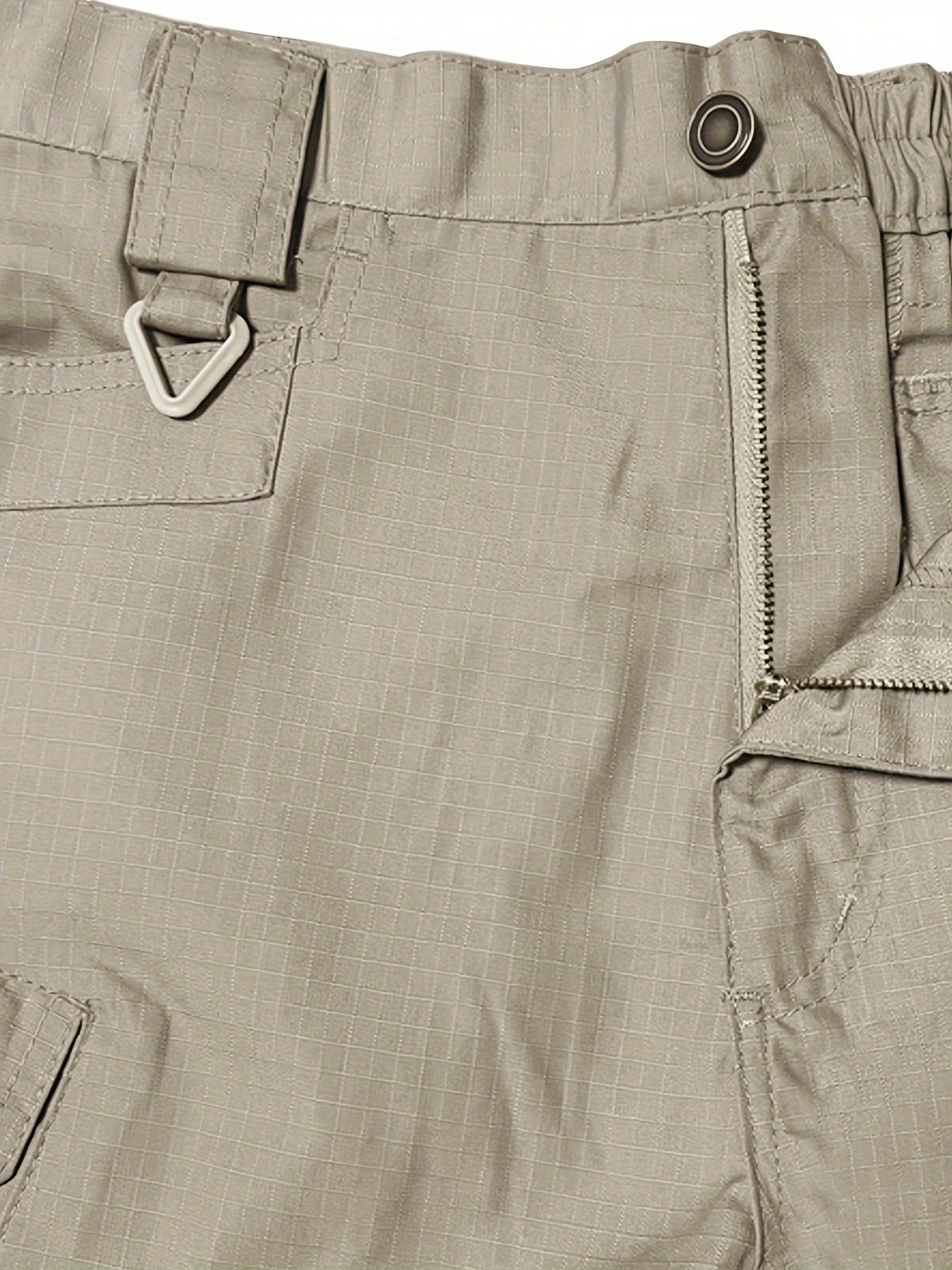 Men's Water-Resistant Polyester Tactical Work Pants with Multiple Pockets