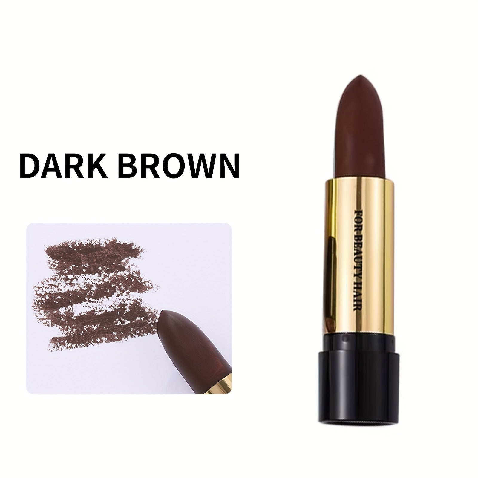 Lápiz rellenador de barba para hombres, acabado natural, bolígrafo rellenador de barba, barra de tinte para cabello