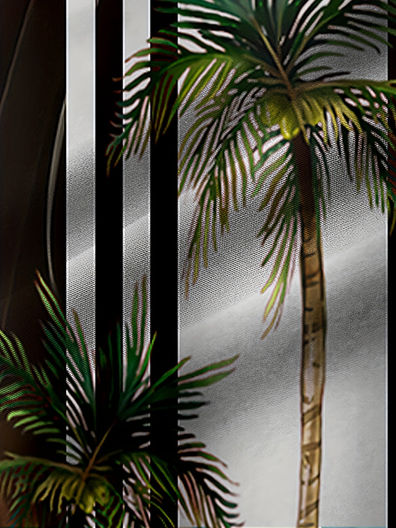 Camisa de vacaciones hawaiana para hombre con diseño de gradiente de palmeras de coco, talla grande