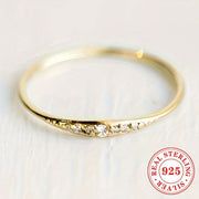 Sterling Silver Zirconia Ring for Brides Wedding Engagement Parties