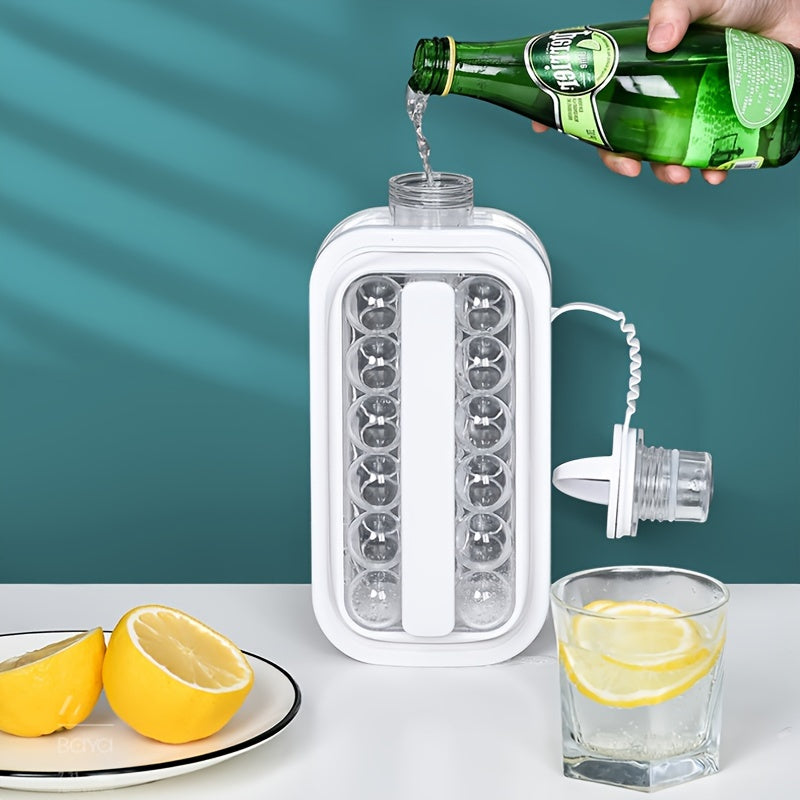 Portable Ice Maker and Cube Tray 17 Grids for Coffee and Juice Cooling