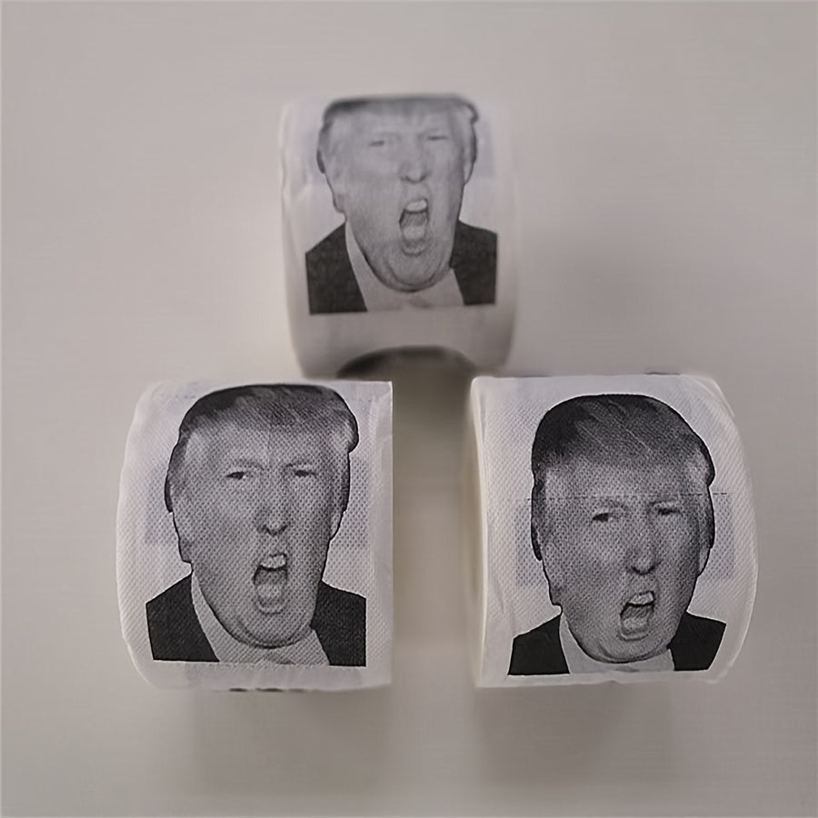 Soft & Strong Trump-Themed Toilet Paper 2-Ply for Public Restrooms and Hotels