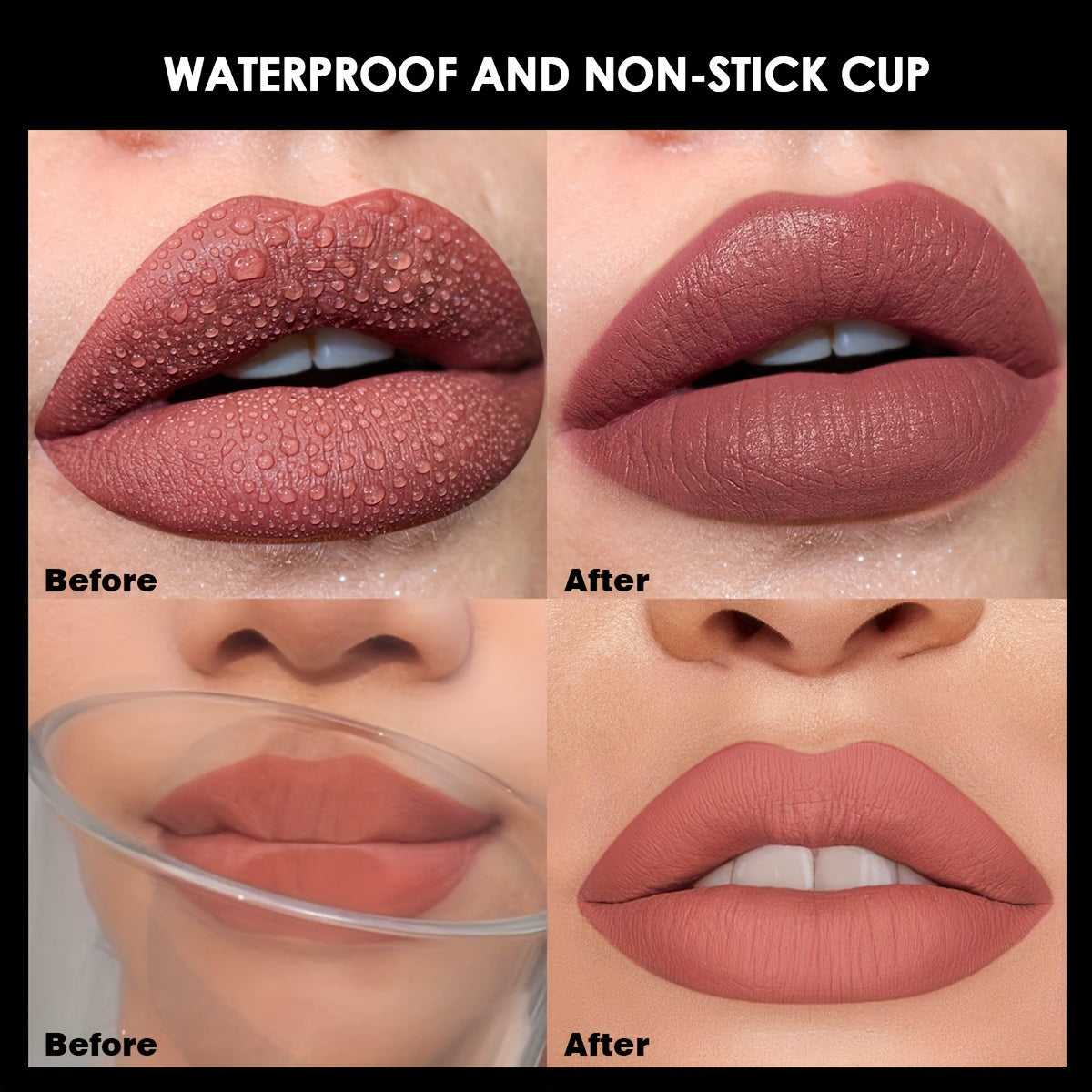 Matte Velvet Lip Gloss for Women Liquid Lipstick Long Lasting 14 Shades