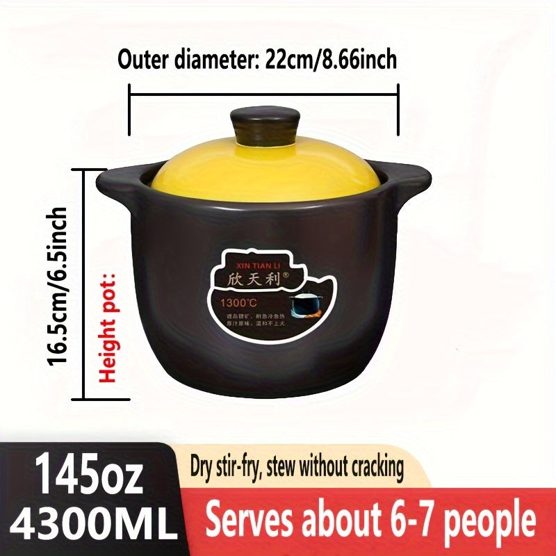 Ceramic Cookware Casserole Set High-Temperature Resistant Dishwasher Safe for Gas Stovetops