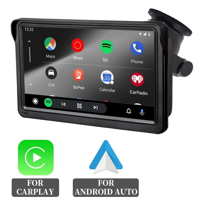 Wireless Car Stereo 7 Inch Touch Screen Carplay Android Navigation FM Radio