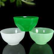 Natural Jade Bowls Set 2-Piece Kitchenware Leak Proof Washable