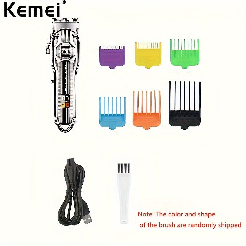 Electric Hair Clipper with LCD Display All-Metal Design