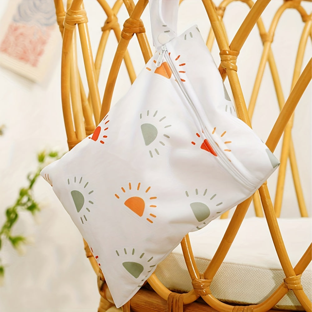 2-Pack Waterproof Wet Dry Bags for Swimmers Gym Clothes Diaper Storage