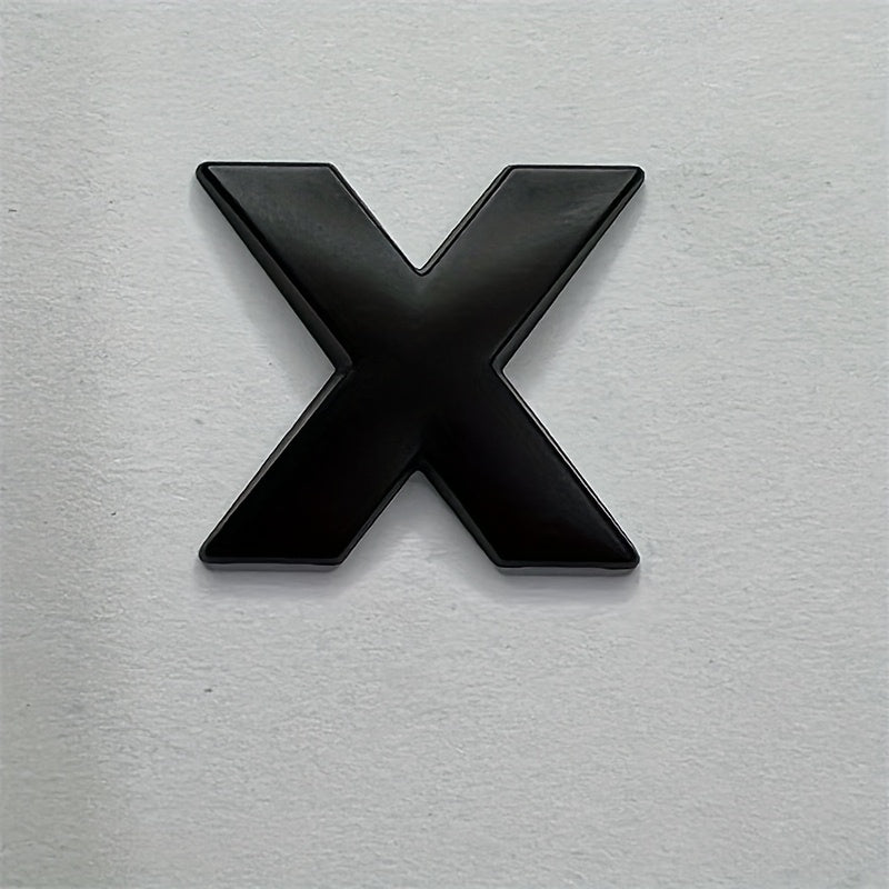 Металлические наклейки с буквами из цинкового сплава, автомобильные наклейки, черные номера, наклейки с именами