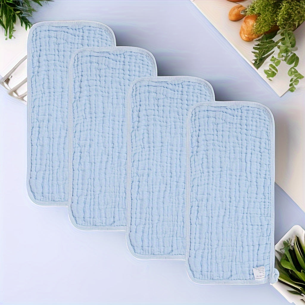 6 Pack Muslin Baby Burp Cloths Large Absorbent Cotton Bibs Gender Neutral