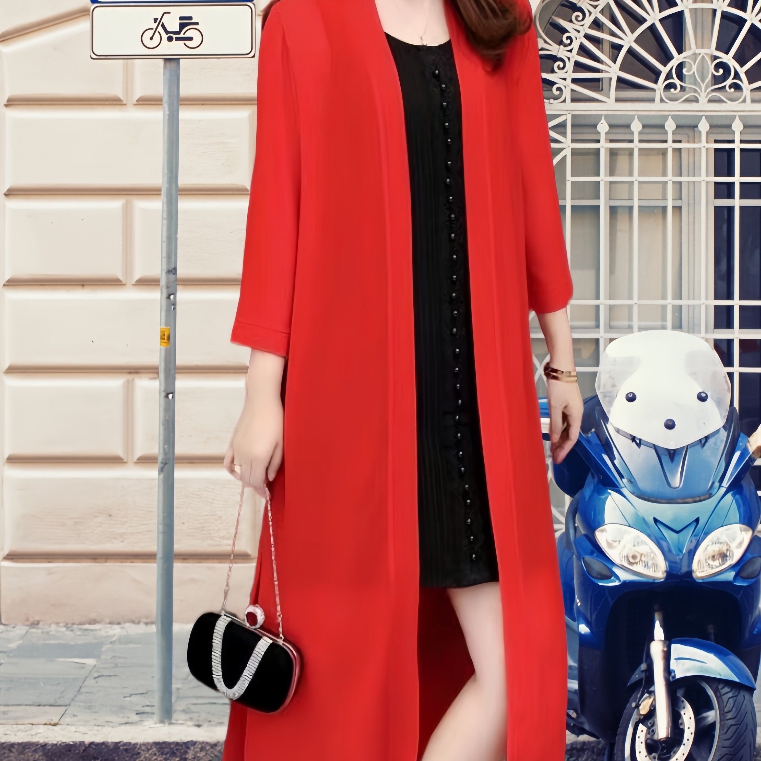 Women's Chiffon Cardigan Sun Protection Shawl Versatile Outerwear for Adults