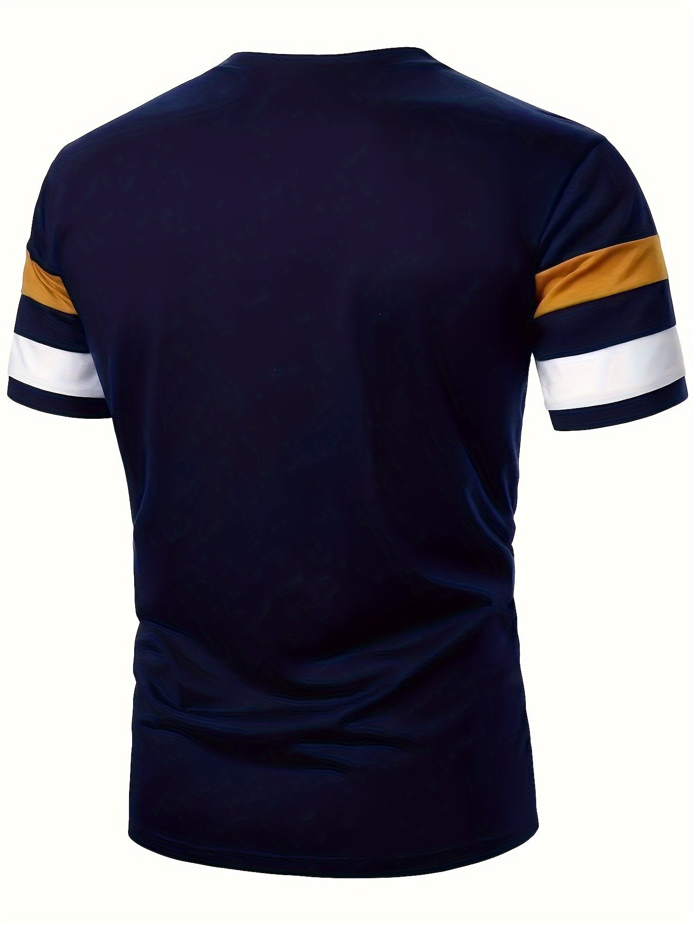 Men's Summer Casual Crew Neck T-Shirt 100% Polyester Knit Breathable Soft Regular Fit