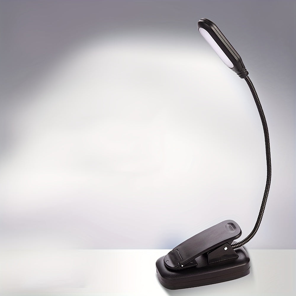 LED Book Light with Adjustable Arm and Push Button Control