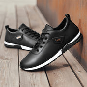 Men's Waterproof Shoes Casual Sports Travel Business All-Season Low Top Solid Color