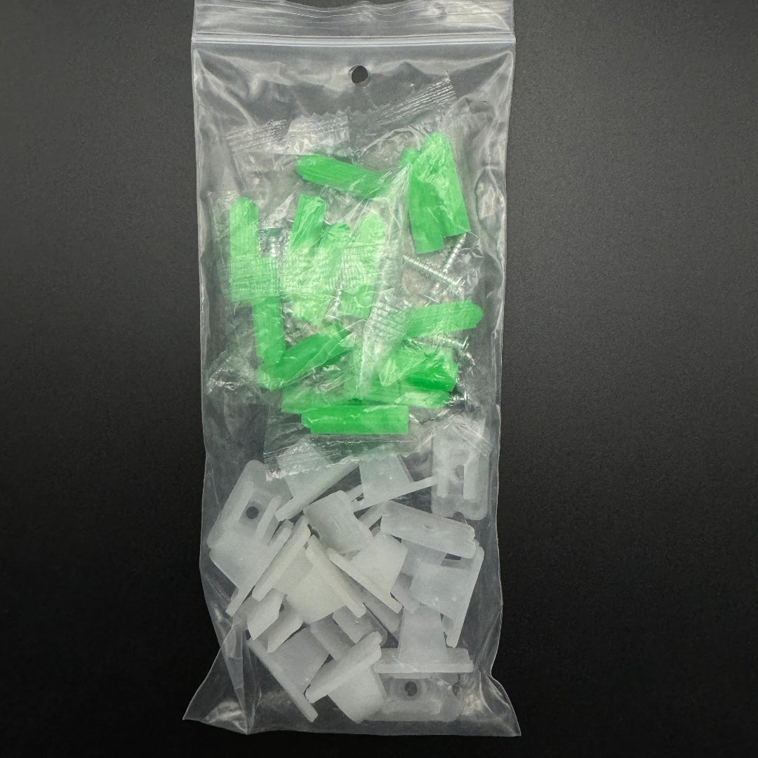 10/20/45 Pcs 6mm Plastic LED Strip Fixing Clips for Neon Light Securing