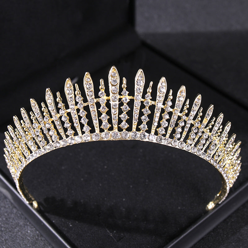 Crystal Tiara and Crown Set for Brides and Prom Rhinestone Hair Accessory
